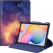 [FINTIE] Rotating Case for Samsung Galaxy Tab S6 Lite 10.4 Inch 2024/2022/2020 with S Pen Holder, 360 Degree Swivel Stand Cover Auto Sleep/Wake, Galaxy