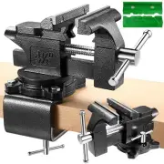 Bench Vise, 4-1/2" Table Vise For Workbench,2-in-1 Multi-Purpose Heavy Duty B...