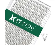 Lash Clusters 300Pcs Individual Lashes 10D 0.1D Curl 8-16MMIX Lash Extensions Clusters Lashes Soft&Natural False Eyelashes Individual DIY Eyelash Extension