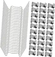 Cabilock Glass Pane Fixing Clamps 50 Sets of w Clips Sturdy Stainless Steel Weatherproof for All Seasons