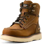 'Ariat mens Rebar Wedge Moc Toe 6'' Waterproof Composite Toe Work Boot'