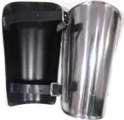 Armor Knight Battle Ready Steel Arm Bracers One Size Fit All Silver Armour