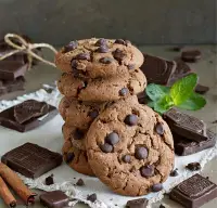 在飛比找Yahoo!奇摩拍賣優惠-新鮮 手工製作 巧克力豆餅乾????巧克力豆 手工餅乾180