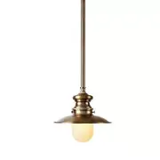 HOME DECORATORS 1 Light Brushed Bronze Lantern 5.7"h x 9.9"w x 9.9 Antique Brass