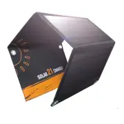 Folding Solar Panel 5V 21W Fast Dual USB Charge Power Bank For Cell Mobile Phone