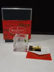 NEW NIB Waterford Crystal Christmas Tree Votive Candleholder Christmas Holidays