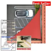 Customizable 9' x 16' Triangle Shade Sail - Durable UV Blockage & Heavy-Duty