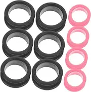 WRITWAA Silicone Scissor Finger Ring Set Professional Hairdressing Shear Thumb Protector