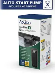 QuietFlow E Internal Power Filter, Extra Small – Ideal for 3-Gallon Aquariums