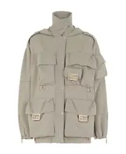 Fendi Pocket Detailed Drill Jacket IT42 Nude