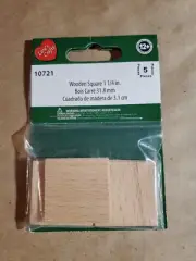LARA S LAR10721 WOOD PKG SQUARE 1 25 5PC