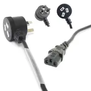 DL 10 Meter Piggyback Power IEC Cable 3 Pin Plug 240V 10Amp SAA Approved