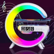 Wireless Fast Charging Smart Light Alarm Clock Speaker Machine LED Sound Kids