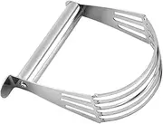 HOODANCOS Stainless Steel Pastry Dough Cutter Ergonomic Baking Tool for Easy Mixing and Cutting for Dough Butter and Flour Preparation One Piece Design
