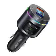 Handsfree Wireless Bluetooth 5.0 FM Transmitter Car Charger USB Audio MP3 Player