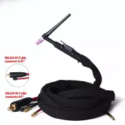 WP20 WP20F Welding Torch Gas-Electric Integrated Rubber Red Hose 4M 10-25/35-50