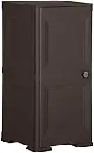 Plastic Cabinet 40x43x85.5 cm Wood Design Brown,Storage Cabinets & Lockers 7.01KG-340610