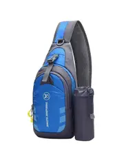 Backpacks Unisex Sling Crossbody Shoulder Bag Travel Sports Gym Bag - Blue