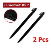 2X Touch Screen Stylus Pen For Nintendo Wii U Gamepad Remote Controller Black