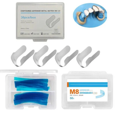 Dental Proximal Contoured Anterior Twin Matrices Cervical Matrix Strips Bands