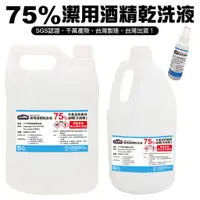 在飛比找蝦皮購物優惠-75%潔用酒精乾洗液 SGS認證 千萬產險 4000ML  