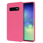 ZUSLAB Galaxy S10 Nano Silicone Case Shockproof Gel Rubber Bumper Protective Cover for Samsung (2019) - Hot Pink