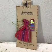 Guatemalan Mayan Handmade Worry People Doll Hand Woven Tradition Souvenir