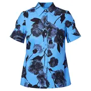 [Erdem] Flare Sleeve Button Up Shirt
