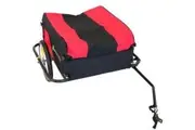 Bicycle Cargo Trailer in red and black cover