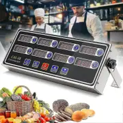 Commercial Kitchen Timers - 8-channel Digital Timer For Cooking And Fryer Reminder