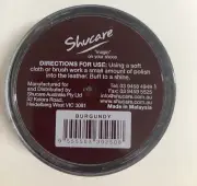 Burgundy Shoe Polish Cream - for Leather SHOES / BOOTS/ Bags SHUCARE