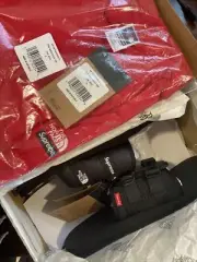 Supreme x The North Face Lot - Red Bandana Tee size L & Trekking Sandal size 11