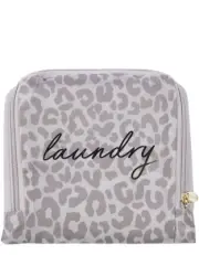 MIAMICA Travel Laundry Bag, Leopard/Beige