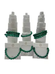 Malachite Crystal Beads Bracelets 8mm