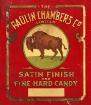 THE PAULIN-CHAMBERS COMPANY ADVERTISING METAL SIGN