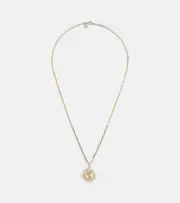 [Sydney Evan] Sydney Evan World Traveler 14kt gold pendant necklace with diamonds One Size gold