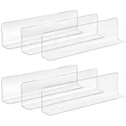 20 Pcs Magnetic Shelves Supermarket Shelf Dividers Pvc Shelf Divider Shelf Divider Rack Plastic Shelf Dividers transparent 20X6CM