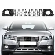 For Audi A4 B8 2009~2012 RS4 Style Honeycomb Mesh Fog Light Grill Grille Cover 2 (for: Audi)