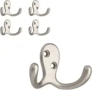 2 (5-Pk) = 10 Franklin Brass Double Robe Hook 1.811" H x 2.78" W x 0.98" D -B12