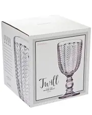Godinger Set of 4 Pink Vintage Red Wine Glasses
