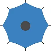 Trampoline Sun,Sun Protection Trampoline Tent Sun Shade,6ft 10ft 16ft Anti-Uv Trampoline Canopy Waterproof Sunshade for Outdoor Backyard Playground
