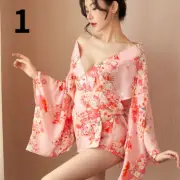 Women Pyjama Set Kimono Yukata Underwear Japanese Style Erotic Nightwear Cosplay