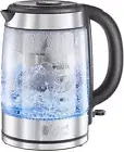 Russell Hobbs Kettle Brita Glass & Stainless Steel Electric Cordless 1.7L LED