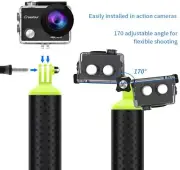 Diving Floating Hand Grip Monopond Handle Mount for Gopro Hero 10 9 8 7 6 5 4