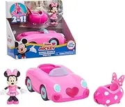 Just Play Disney Junior Mickey Mouse Funhouse Transforming Vehicle, Minnie Mouse, Pink Toy Car, Preschool, by