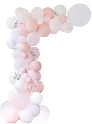 Future MRS Pale Pink And White 55 Latex Balloons Arch Kit