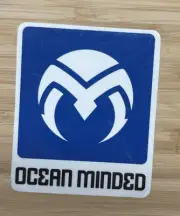 OCEAN MINDED 3 1/2” X 4 1/4“ Surfing Sticker / Decal