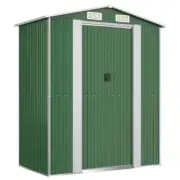 Garden Shed Outdoor Storage Tool Workshop Sheds Steel Green 192x108x223cm
