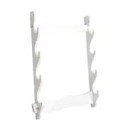 Sword Stand Wall Rack 4 Tier Wooden Wall Mounted Display Rack Horizontal Sword