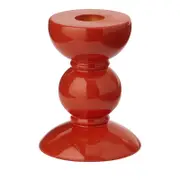 Addison Ross Lacquered Bobbin-Shaped Candlestick, Small